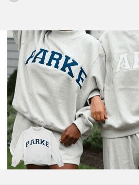 Parke Varsity Mockneck  Grey + Navy Size L/XL -&-8269